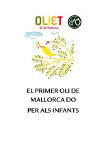 Oliet. Technical specifications - Reference books - Resources - Balearic Islands - Agrifoodstuffs, designations of origin and Balearic gastronomy